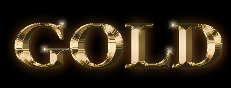 Photoshop テキストをゴールドにする方法 チャプター エイト