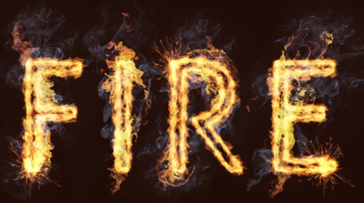 Photoshop 文字をリアルな炎の形にする炎テキスト チャプター エイト