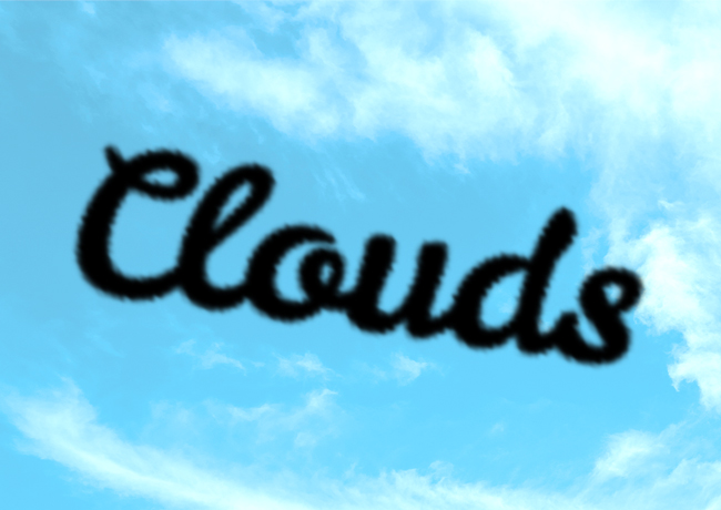Photoshop 文字を雲のように表現する 雲文字作成方法 チャプターエイト