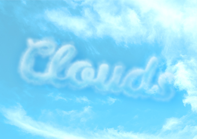 Photoshop 文字を雲のように表現する 雲文字作成方法 チャプターエイト