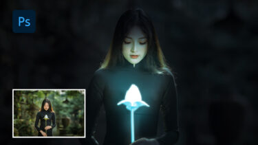 【Photoshop】花を光らせる。発光させ輝かせる方法